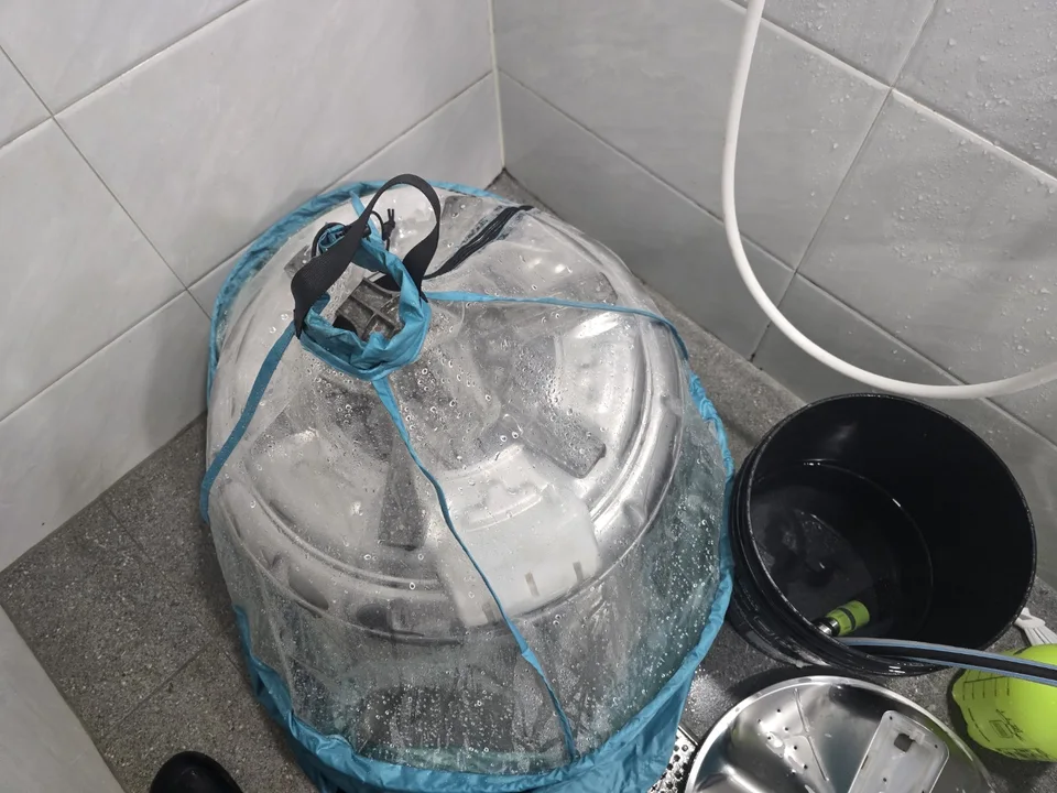 세탁조 세척 작업용 보양